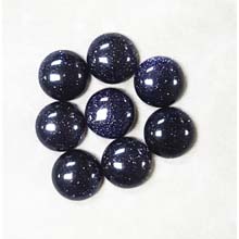 14MM ROUND CABOCHON BLUE GOLD STONE(8PCS/BAG)